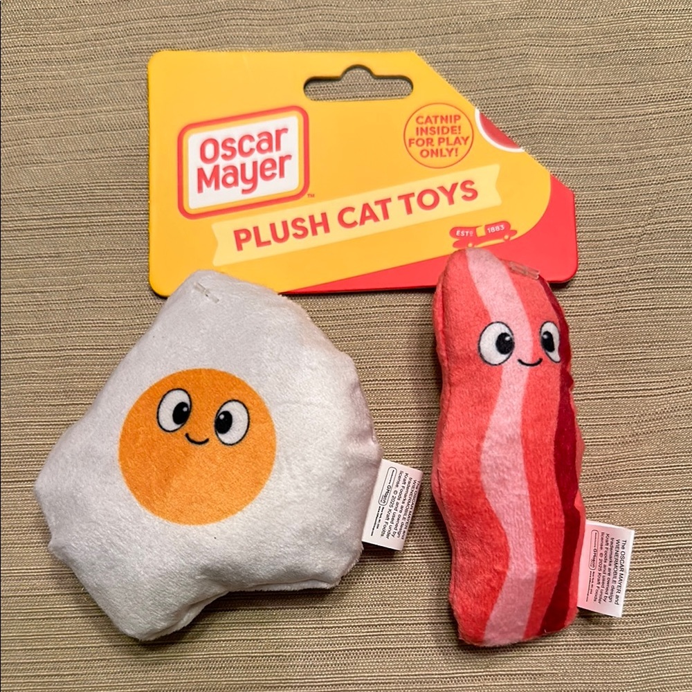 Oscar Mayer Egg and Bacon catnip Cat Toys